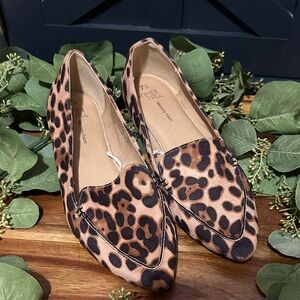 Time and Tru Leopard Print Women's Loafers 7.5